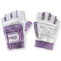 Атлетические перчатки Grizzly Leather Padded Weight Training Gloves M кожа/нейлон белый/фиолетовый