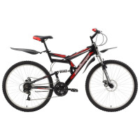 Велосипед Challenger Genesis Lux FS 26 D (2017) 20" черный/кр