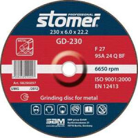 Диск зачистной Stomer 230х22.2х6.0мм (GD-230)