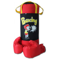 Набор для бокса Belon Груша и перчатки Boxing 3 (НБ-002-ЧКр/ПР2)