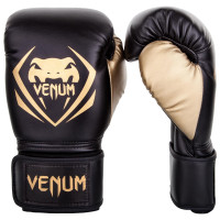 Перчатки боксерские Venum Contender 16 oz черный/золотой