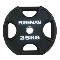 Диск олимпийский Foreman Plate X-Training 25 серый чугун/черный