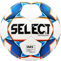 Мяч футбольный Select Diamond IMS 810015 №5 белый/синий/оранжевый