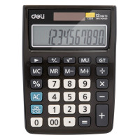 Калькулятор Deli E1238 черный