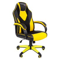 Кресло игровое Chairman game 17 черный/желтый (00-07028515)