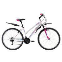 Велосипед Challenger Alpina 26 (2018) 16" белый/розовый/голуб