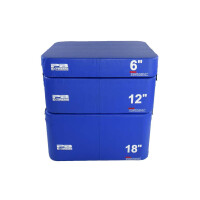 Набор плиометрических боксов Perform Better Extreme Foam Plyobox Set 3 15 см 31 см 46 см синий