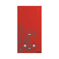 Газовый проточный водонагреватель Neva 4510 Glass красный цветок (29747)