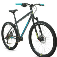 Велосипед Forward Sporting 27,5 X D темно-серый/зеленый 2022 г 19" RBK22FW27890