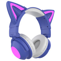 Наушники Qumo Party Cat Mini Violet-blue