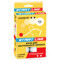 Мячи для настольного тенниса Start Line Standart белый (6шт)