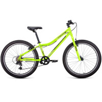 Велосипед Forward Titan 24 1.0 ярко-зеленый/темно-серый 2022 г 12" RBK22FW24841
