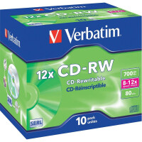 Диск CD-RW Verbatim 700MB 43148