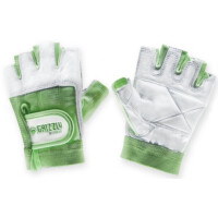 Атлетические перчатки Grizzly Leather Padded Weight Training Gloves M кожа/нейлон белый/зеленый