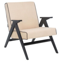 Кресло для отдыха Мебель Импэкс Вест H венге/ткань Verona Vanilla/кант Verona Antrazite Grey