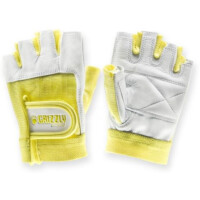 Атлетические перчатки Grizzly Leather Padded Weight Training Gloves XS кожа/нейлон белый/желтый