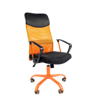 Офисное кресло Chairman 610 CMet черный/оранжевый (00-07021400)