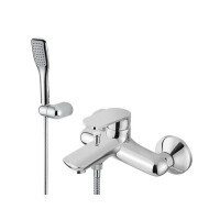 Смеситель для ванны M&Z Castello с душевым набором ХРОМ (CSL00501M)