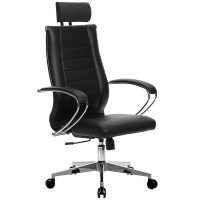 Офисное кресло Метта К-32 хром экокожа черный 532479