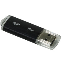 Флеш-накопитель Silicon Power 16GB Ultima U02 USB 2.0 черный (SP016GBUF2U02V1K)