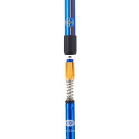 Скандинавские палки Berger Blade 2-секционные, 77-135 см, синий/красный/желтый