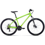 Велосипед Forward Sporting 27,5 2.0 D ярко-зеленый/серебристый 2023 г 19" RB3R78137BGNXSR