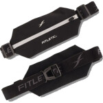 Беговая сумка на пояс Fitletic Mini Sport Plus черный/светоотражающая молния