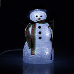 Фигурка световая Luazon Снеговик с лопатой 676330 белый