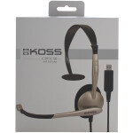 Гарнитура Koss CS-95-USB черный/золотистый