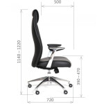 Кресло офисное Chairman Vista черный (00-07023913)