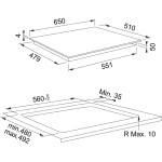 Встраиваемая индукционная варочная панель Franke Smart FSM 653 I D BK (108.0606.109)